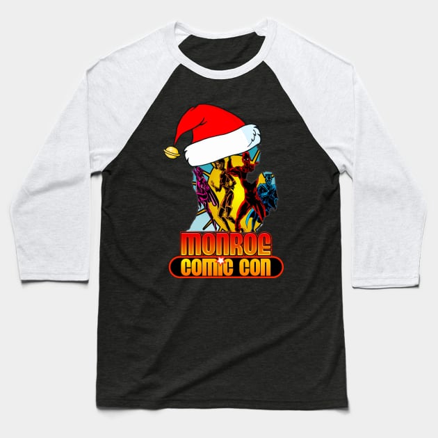 Monroe Comic-Con Christmas Tee Baseball T-Shirt by gpill22